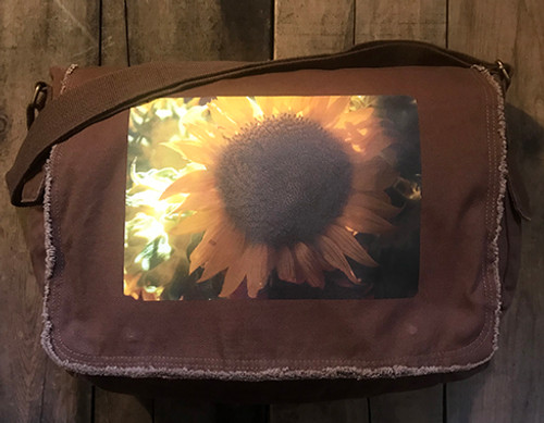 Sunflower Cotton Canvas Messenger Bag