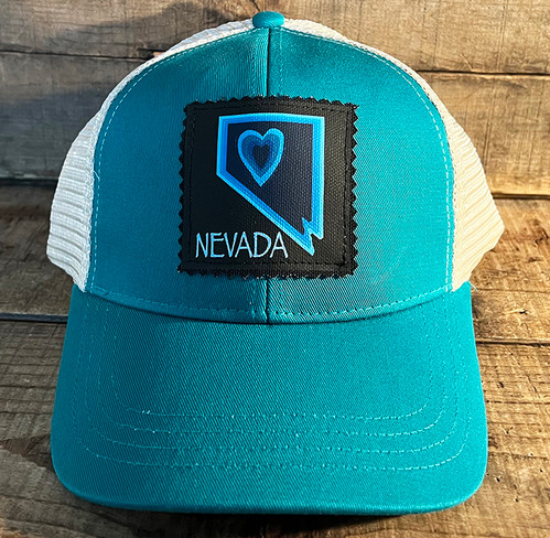 Nevada with Heart Trucker Hat Organic Cotton & Recycled Polyester