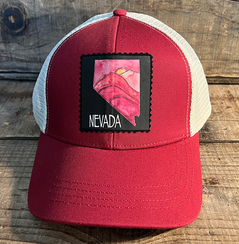Nevada Mountain Sunset Trucker Hat Organic Cotton & Recycled Polyester Nevada Mountain Sunset Trucker Hat Organic Cotton & Recycled Polyester