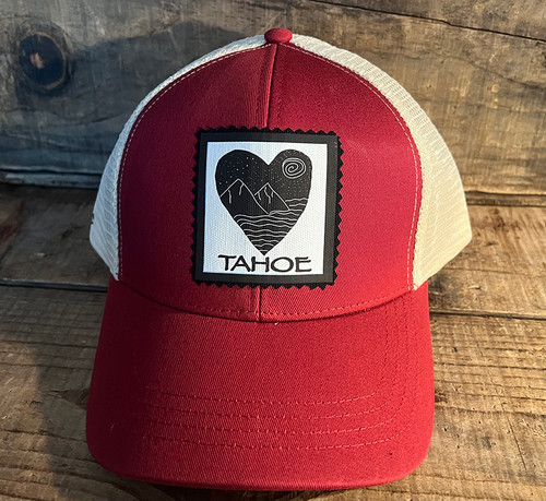 Heart of Night Love, Tahoe, Nevada or Custom Location Organic Cotton & Recycled Polyester Trucker Hat Heart of Night Love, Tahoe, Nevada or Custom Location Organic Cotton & Recycled Polyester Trucker Hat