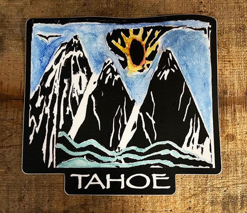 Mountains, Water, Sun Tahoe Sticker