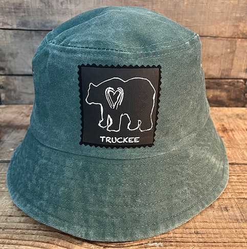 Dharma Love Bucket Hat 100% Cotton Bear Tahoe, Truckee or No Text