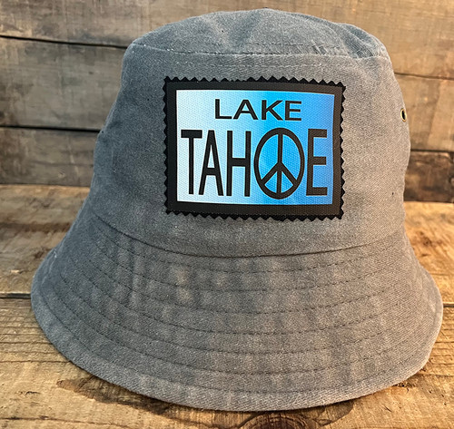 Dharma Love Bucket Hat 100% Cotton Lake Tahoe (Peace sign as the O)