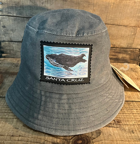 Dharma Love 100% Cotton Whale Santa Cruz, or No Text Bucket Hat