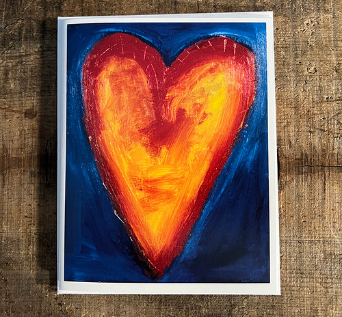 Corazon del sol (Heart of the Sun Painting) Heart Greeting Card