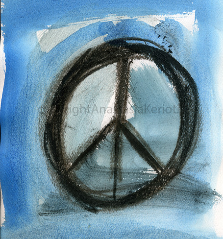 Peace Sign Greeting Card