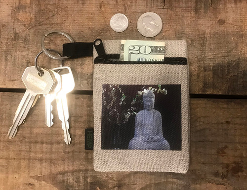 Buddha & Blossoms Hemp Key Coin Purse/Pouch