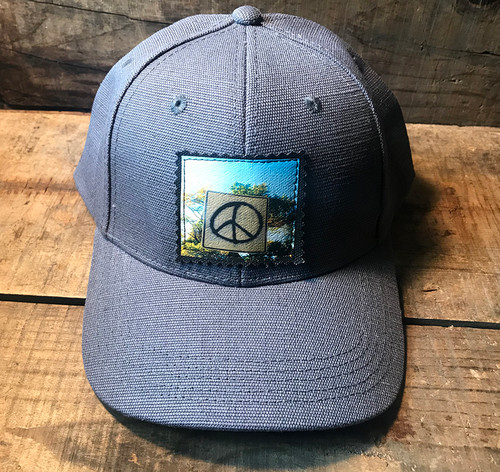 Peace Sign Taos Hemp Baseball Hat