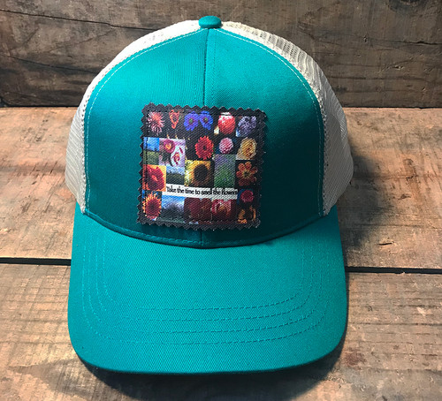 Take Time to Smell the Flowers Keep on Truckin' Organic Cotton Trucker Hat