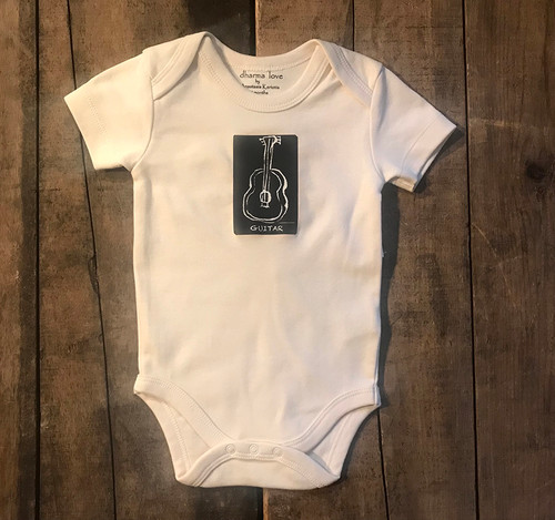 Guitar Certified Organic Cotton Baby Onesie One Piece