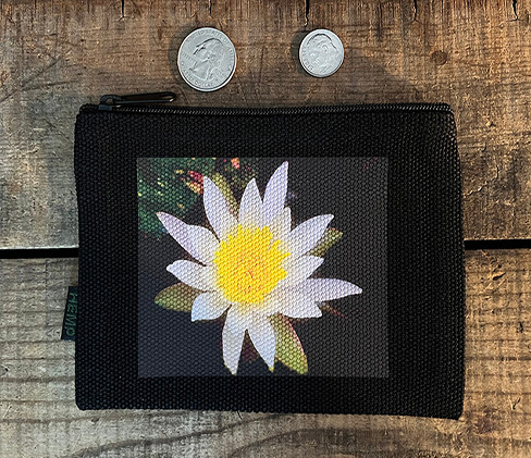 Water Lily Medium & Large Hemp Coin Purse/Pouch