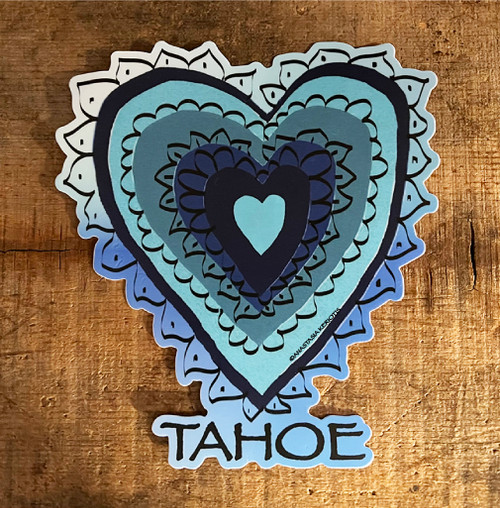 Azul Heart Tahoe Sticker