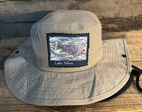 Fish Lake Tahoe, or No Text  Ripstop Cotton Hiker Hat