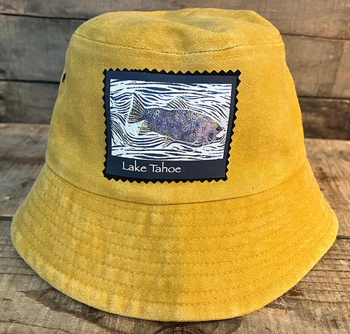 Dharma Love Bucket Hat 100% Cotton Fish Lake Tahoe, Custom Location, or No Text