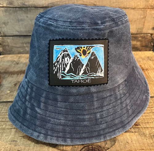 Dharma Love Bucket Hat 100% Cotton Mountains, Water, Sun Tahoe, Truckee, No Text