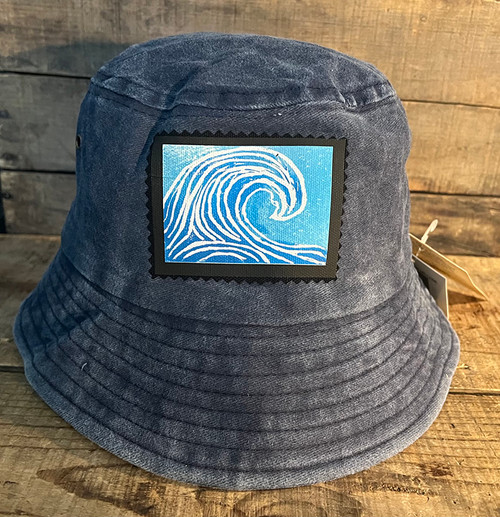 Dharma Love 100% Cotton Wave (Block Print) Bucket Hat