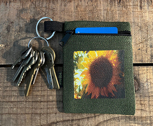 Sunflower Hemp Key Coin Purse Pouch