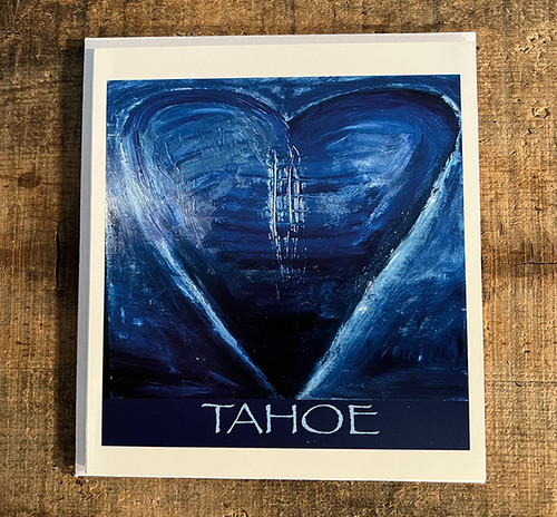 Blue Heart in Tahoe Greeting Card