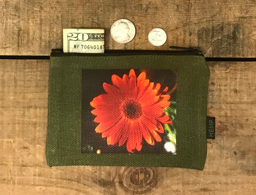 Gerber Daisy Medium & Large Hemp Coin Purse