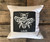 Dharma Love Pillow Bee Love Handcrafted, Eco Dyed Cotton 