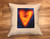 Corazon del sol (Heart of the sun) Handcrafted Eco Dyed Cotton Pillow