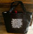 Black Sunflower (woodcut)  Wine, Growler Cotton Canvas Tote Bag