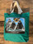 Mountains Water Sun Tahoe Cotton Canvas Girly Tote Purse