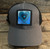 Azul Heart Love, Tahoe, Fallen Leaf Lake, Custom Location or No Text Organic Cotton & Recycled Polyester Trucker Hat