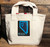 Nevada with Heart Cotton Canvas Wine Growler Tote Bag