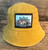 Dharma Love Bucket Hat  100% Cotton Mountain Mandala Sunrise  Tahoe, Truckee, Custom Location or No Text