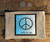 Peace Sign Mandala Mountain Scene  Peace, or Tahoe, or No Text  Medium & Large Hemp Coin Purse Pouch