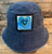 Dharma Love Bucket Hat 100% Cotton Azul Heart Love, Tahoe, Truckee