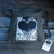 Flaming Heart of Love (woodcut) Boho Cotton Canvas Cinch Backpack