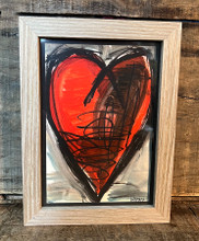 Falling into Ecstasy Heart Framed Print