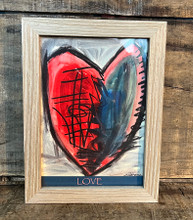 Cosmic Interlude of Love Heart Framed Print