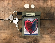 Cosmic interlude of Love  Hemp Key Coin Purse