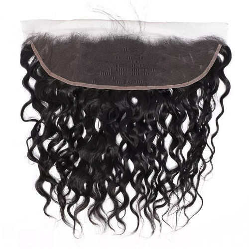 Film HD Transparent Swiss Lace Frontal Loose Wave Hair Bundles