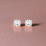 GEORGINI Moissanite Studs – 1tcw, 9ct Rose Gold