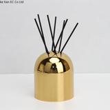 European Light Luxury Gold Metal Aromatherapy Bottle Decorative Reed Diffuser Container