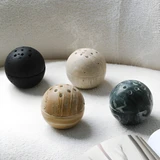 Natural Yellow Cave Stone Incense Burner European Style Marble Oil Burner