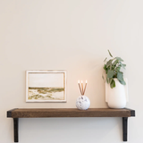 Everlasting Candle Co Neva Signature Set - White Marble Vase & Gold Candle Sticks