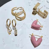 Estelle Statement Hoop Earrings – Gold