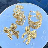 Alma Stud Earrings – Gold