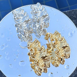 Naomi Statement Stud Earrings – Silver