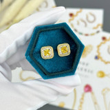 Giselle Crystal Stud Earrings – Gold