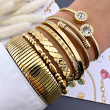 Adria Bangle Bracelet – Gold