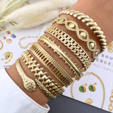 Greta Snake Bracelet – Gold