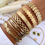 Juno Leaf Bracelet – Gold