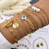 Luciana Evil Eye Bracelet – Gold