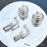 Amelie Statement Earrings – Silver